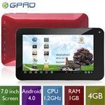 GPAD 7" Android 4.0 CPU WM8850 1.2GHz WiFi  RAM 512MB HD 4GB